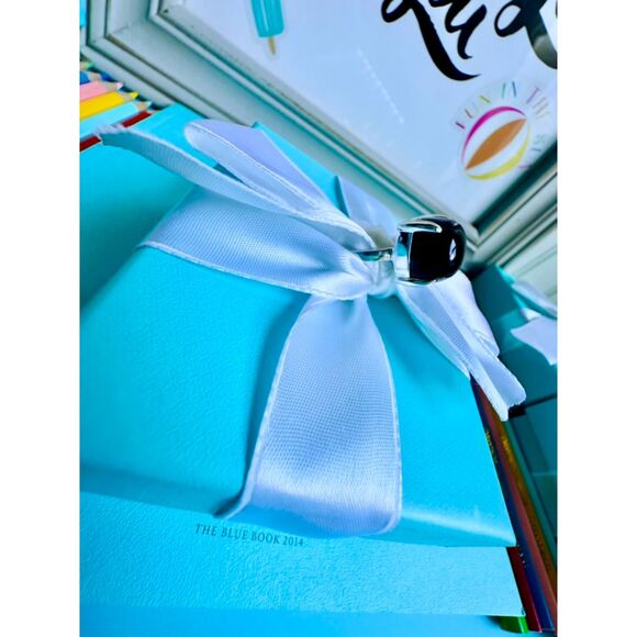 Tiffany & Co. Black Onyx Paloma Picasso Sugar Stack Ring, sz 6 - Picture 5 of 8